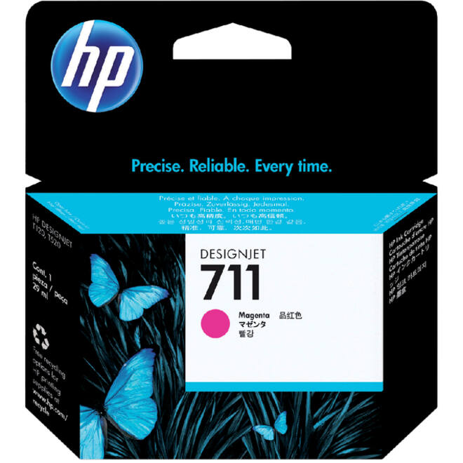Inktcartridge HP CZ131A 711 rood