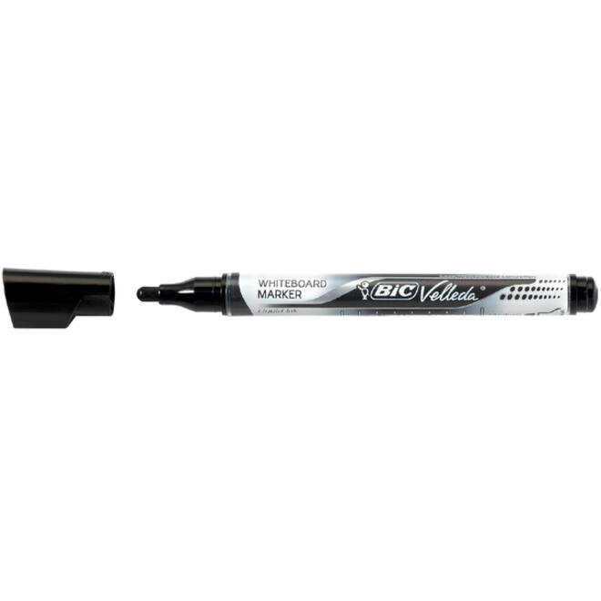 Viltstift Bic Velleda liquid whiteboard rond medium zwart