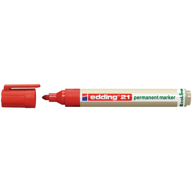 Viltstift edding 21 Ecoline rond rood 1.5-3mm