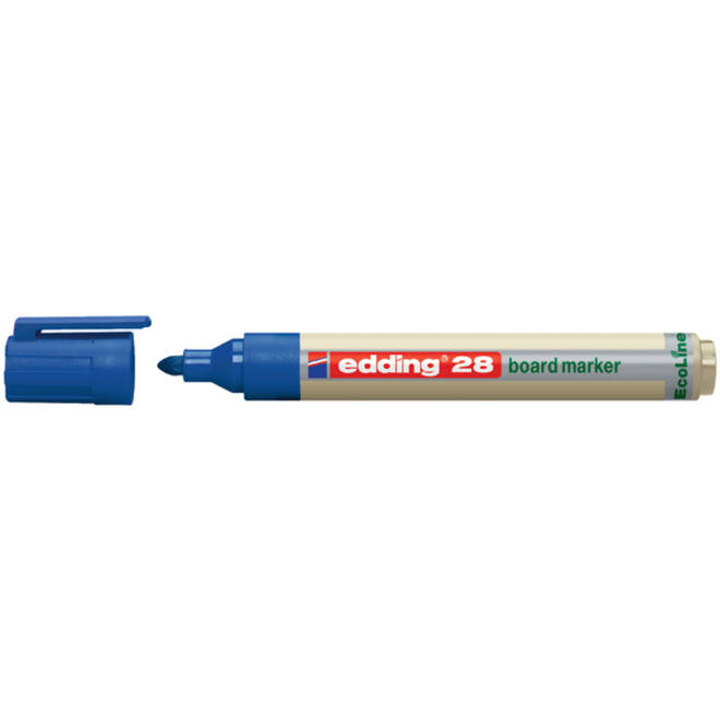 Viltstift edding 28 whiteboard Ecoline rond 1.5-3mm blauw