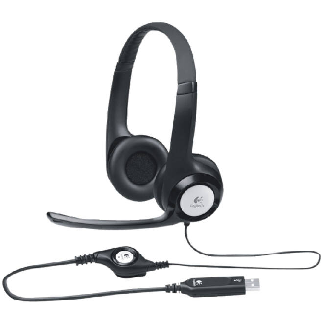 Headset Logitech H390 Over Ear zwart