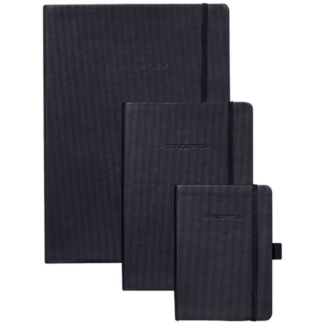 Notitieboek Sigel Conceptum Pure A5 194blz 80gr lijn zwart