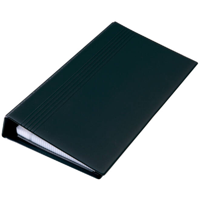 Visitekaartringband Sigel VZ300 voor 200 kaarten 90x58mm kunststof zwart