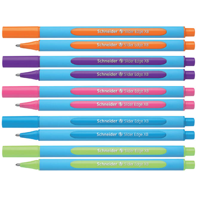 Balpen Schneider Slider Edge extra breed oranje