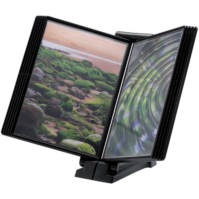 Infomanager Djois Flex-O-Frame basis met 10-tassen antraciet/zwart