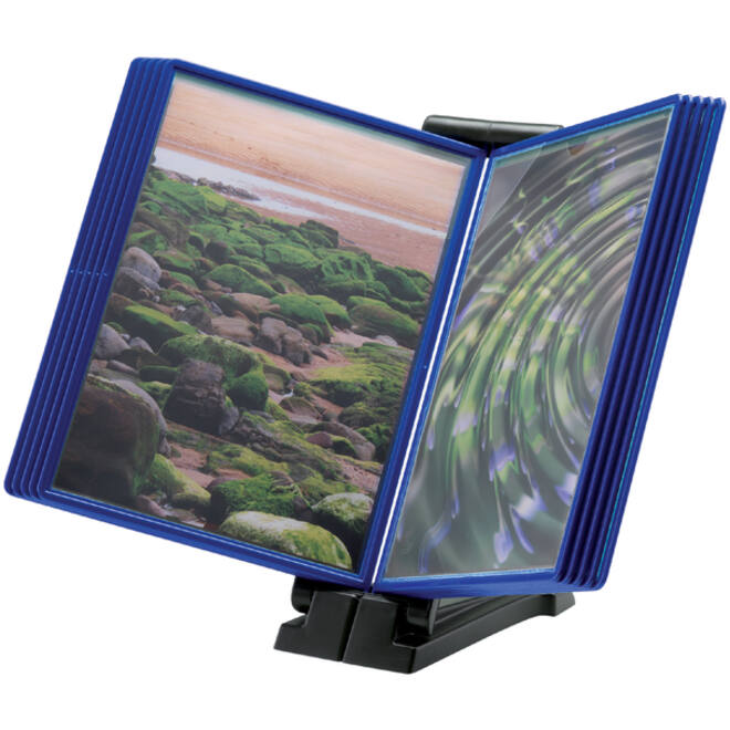 Infomanager Djois Flex-O-Frame basis met 10-tassen antraciet/blauw