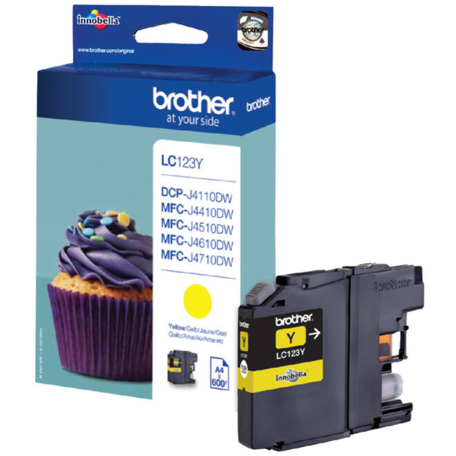 Inktcartridge Brother LC-123Y geel