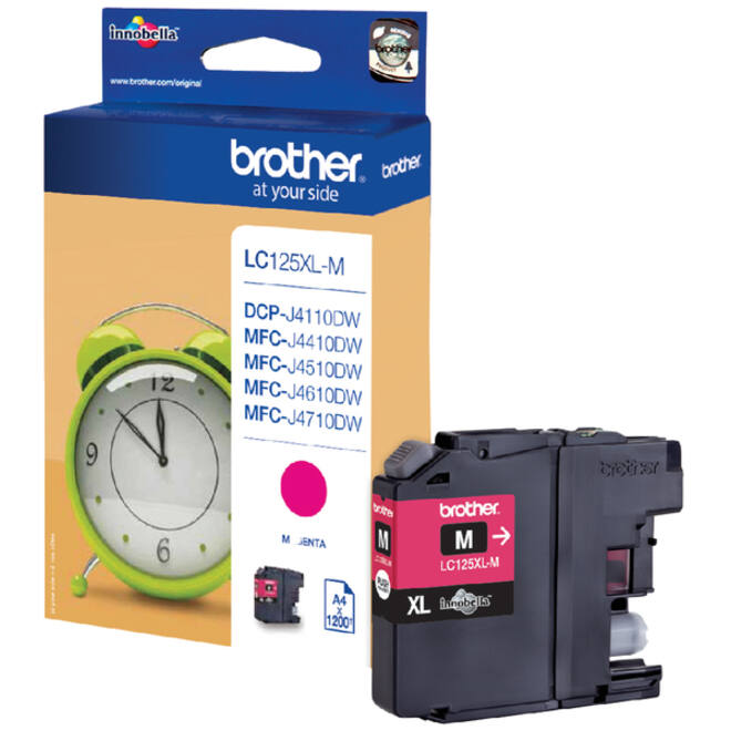 Inktcartridge Brother LC-125XLM rood