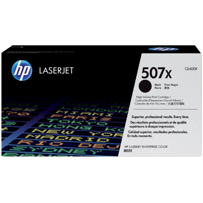 Tonercartridge HP CE400X 507X zwart
