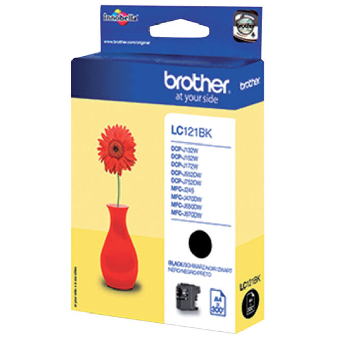 Inktcartridge Brother LC-121BK zwart