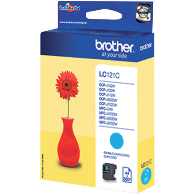 Inktcartridge Brother LC-121C blauw