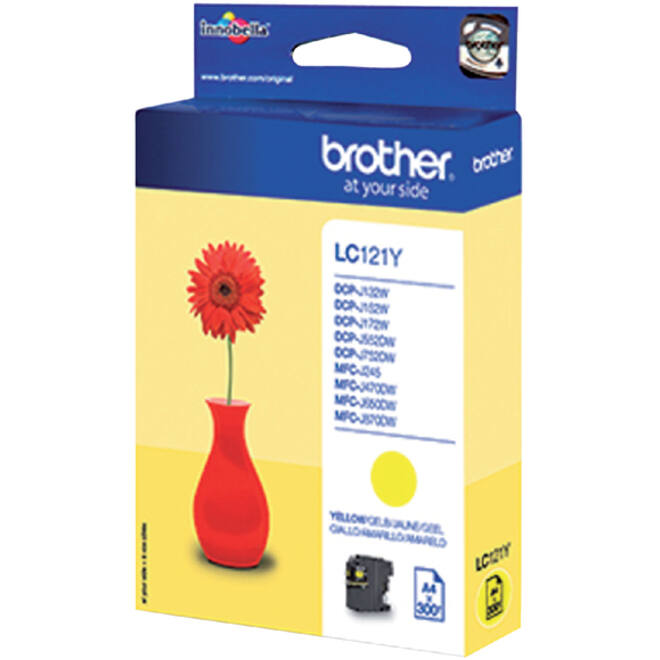 Inktcartridge Brother LC-121Y geel