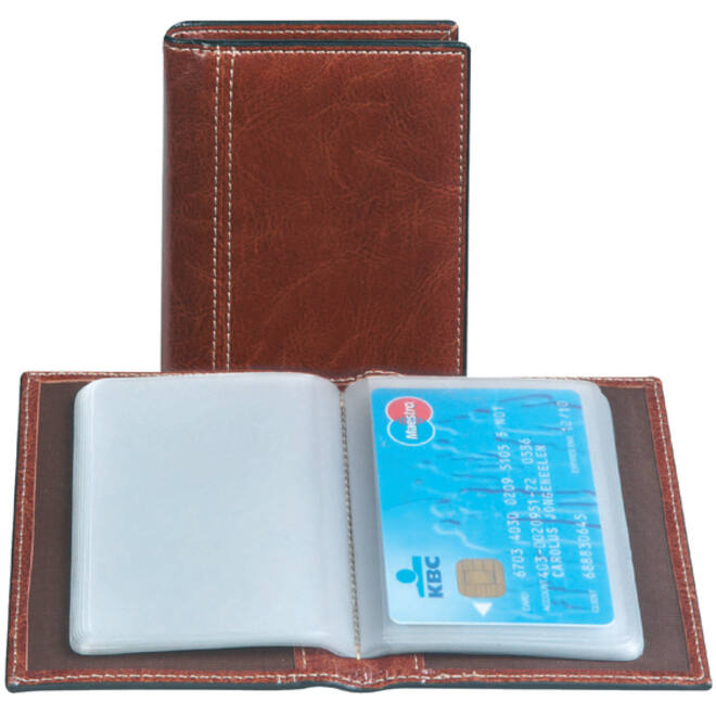 Creditkaart etui Palermo 40stuks bruin