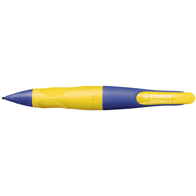 Vulpotlood STABILO Easyergo HB 1.4mm rechtshandig paars/neon geel blister à 1 stuk