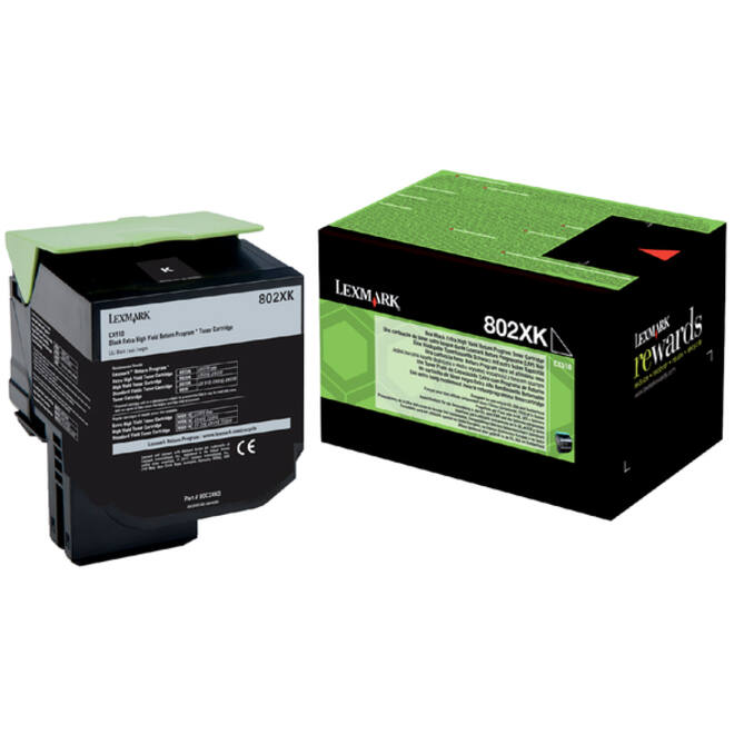 Tonercartridge Lexmark 80C2XK0 prebate zwart