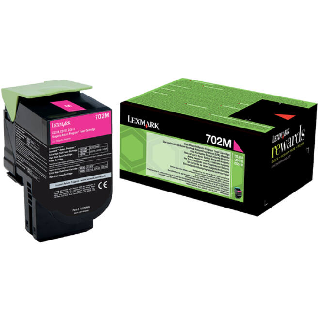 Tonercartridge Lexmark 70C20M0 prebate rood