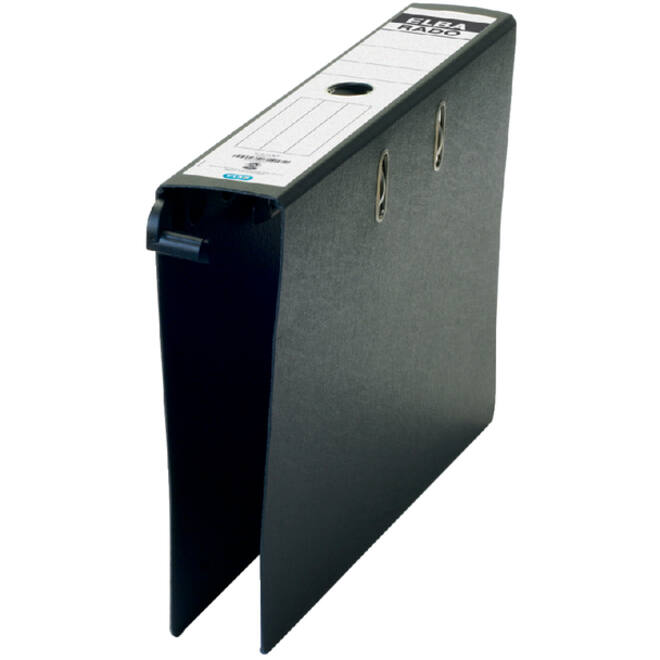 Hangordner Elba Rado 75mm karton zwart gewolkt