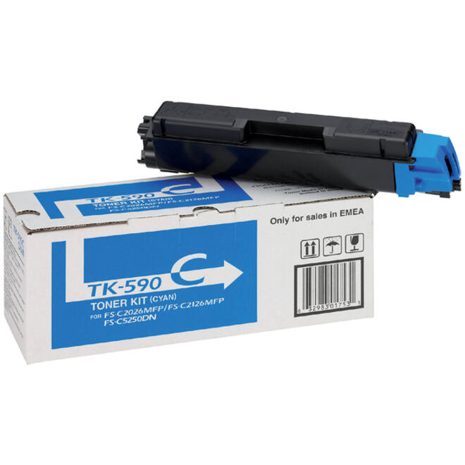 Toner Kyocera TK-590C blauw