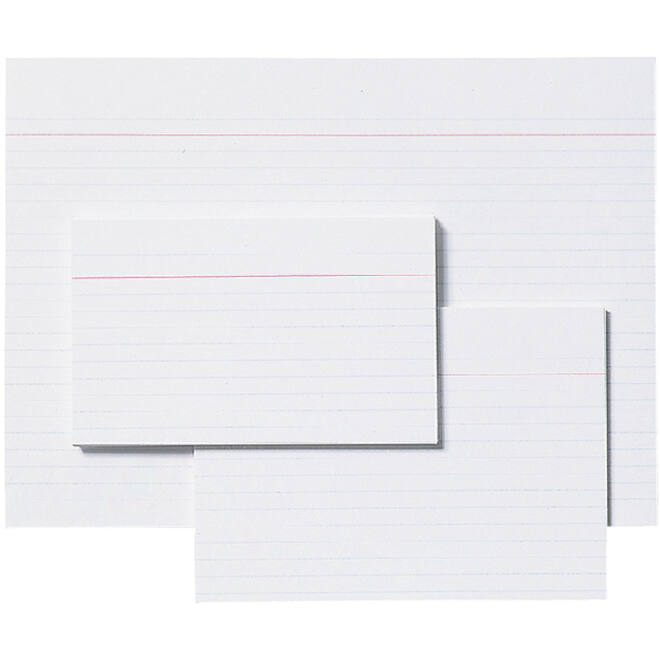 Systeemkaart Aurora 200x125mm lijn met rode koplijn 210gr wit
