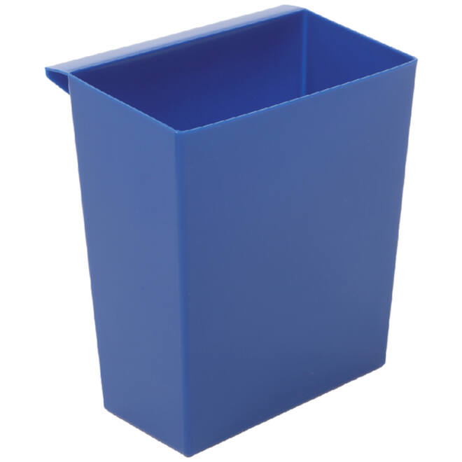 Inzetbak voor vierkante tapse papierbak blauw