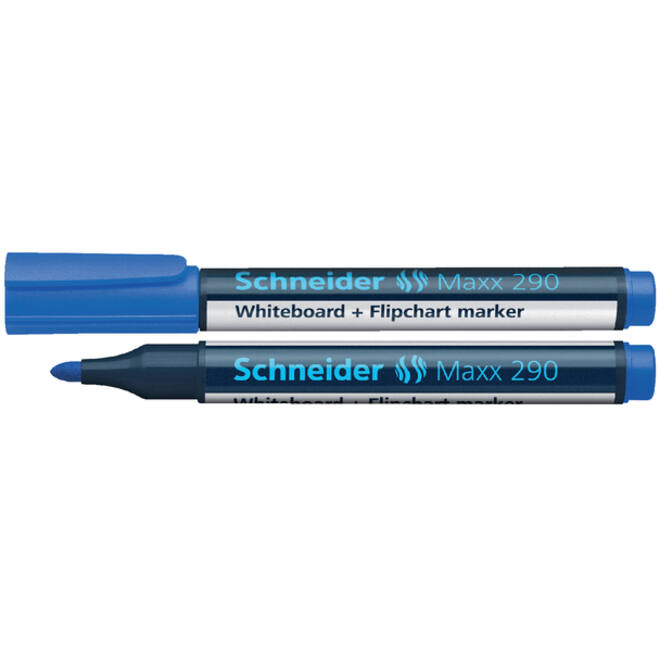 Viltstift Schneider Maxx 290 whiteboard rond 2-3mm blauw