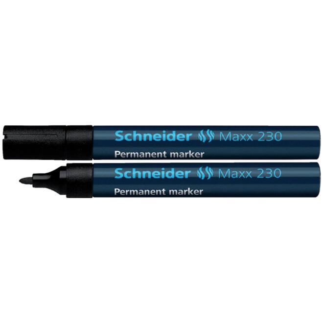 Viltstift Schneider Maxx 230 rond 1-3mm zwart