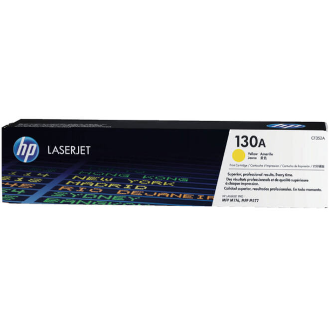 Tonercartridge HP CF352A 130A geel