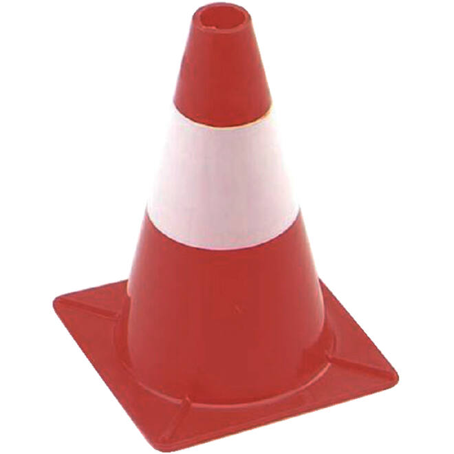 Afbakeningskegel 30cm rood wit