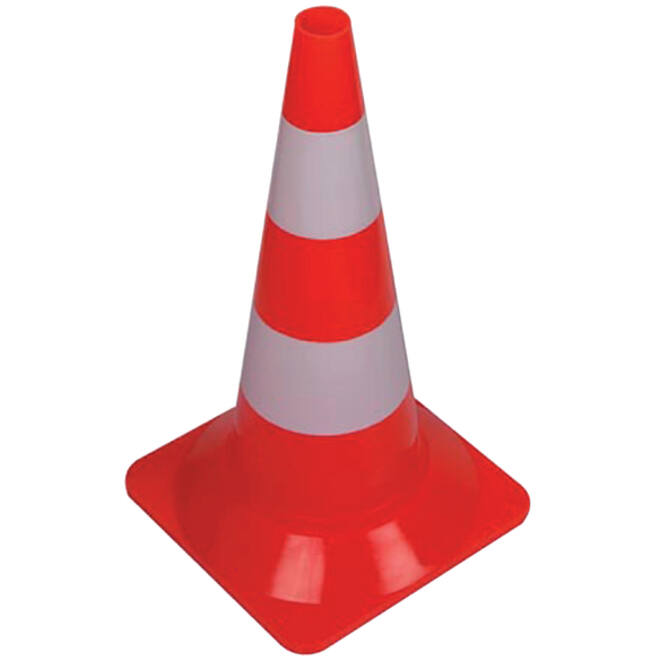 Afbakeningskegel 50cm rood wit