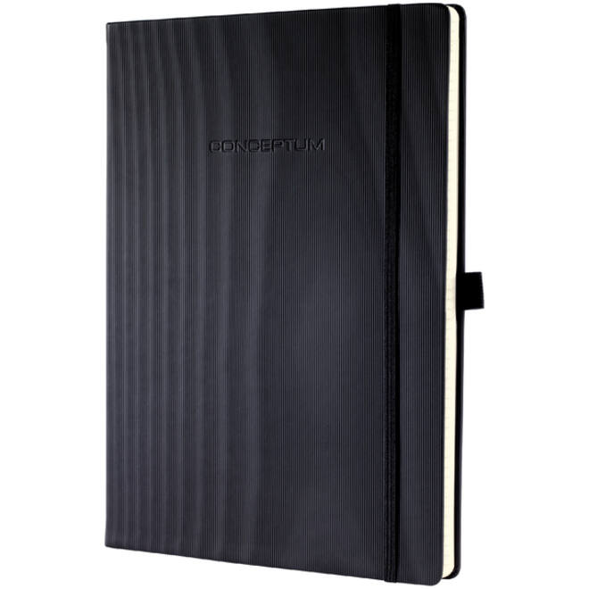 Notitieboek Sigel Conceptum Pure A4+ lijn zwart