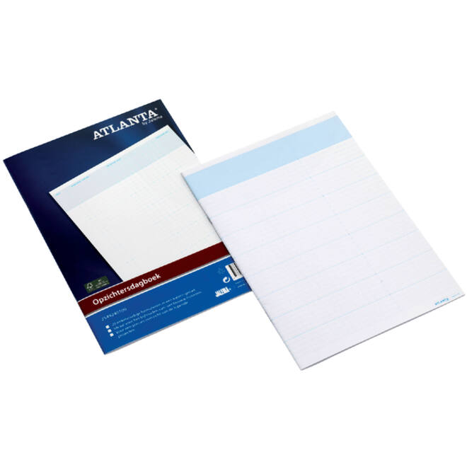 Opzichtersdagboek Djois Atlanta 294x207mm 20vel wit