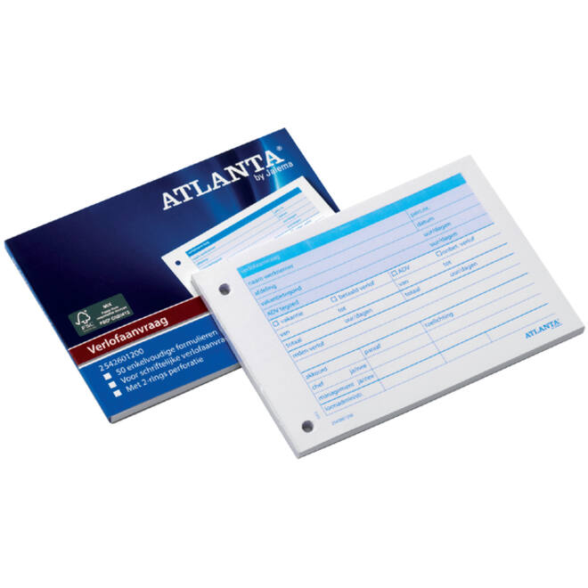 Verlofaanvraag Djois Atlanta A6 105x148mm 50vel