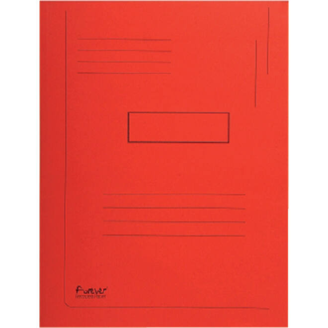 Dossiermap Exacompta Forever A4 2 kleppen 290gr rood