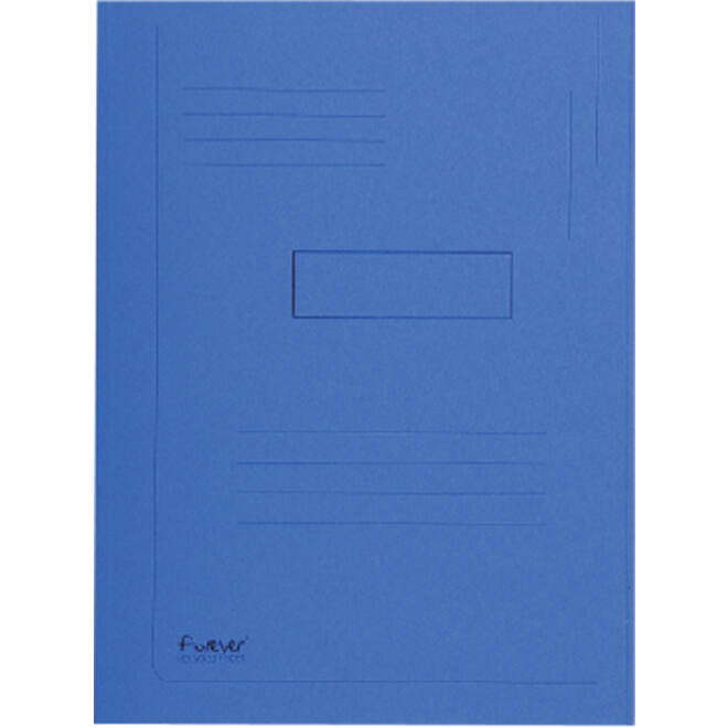 Dossiermap Exacompta Forever A4 2 kleppen 290gr blauw