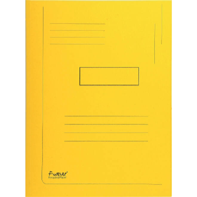 Dossiermap Exacompta Forever A4 2 kleppen 290gr geel