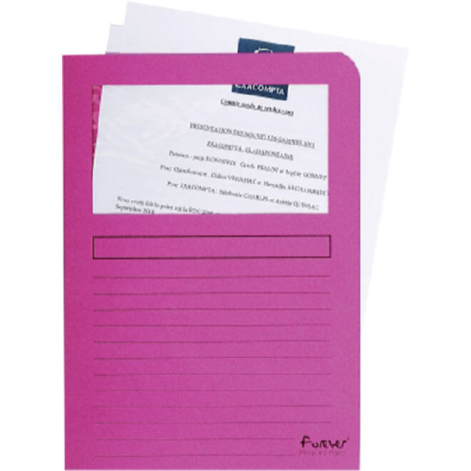 Venstermap Exacompta Forever L-model 120gr roze 100 stuks