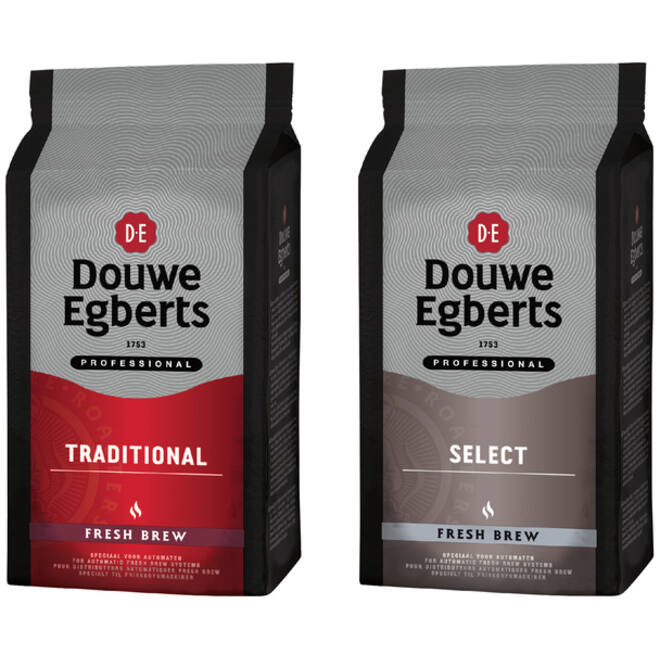 Koffie Douwe Egberts Fresh Brew voor automaten 1kg