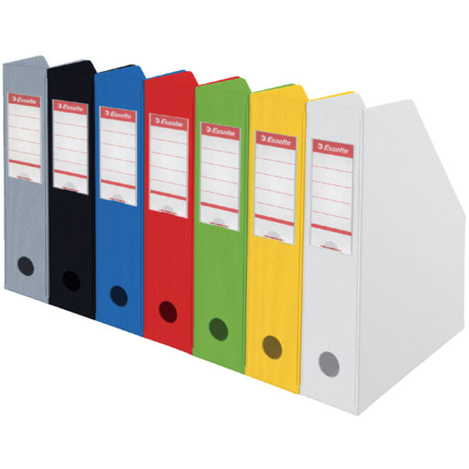 Tijdschriftencassette Esselte VIVIDA opvouwbaar A4 zwart