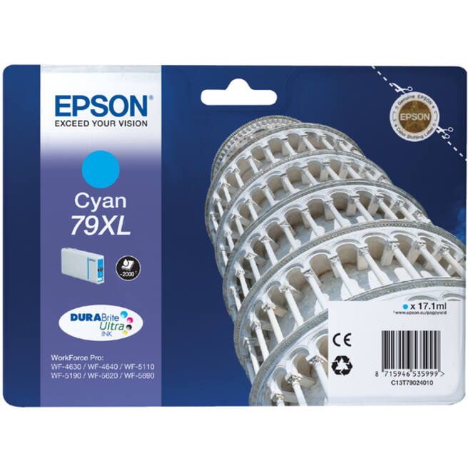 Inktcartridge Epson 79XL T7902 blauw