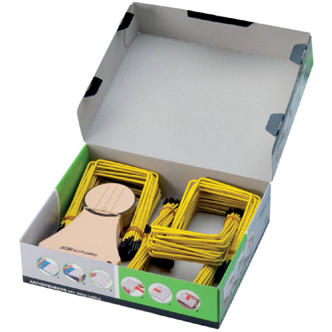 Archiefbinder JalemaClip Pli-fix geel