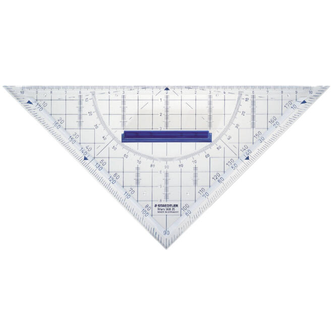 Geodriehoek Staedtler 568 220mm transparant