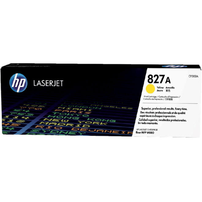 Tonercartridge HP CF302A 827A geel