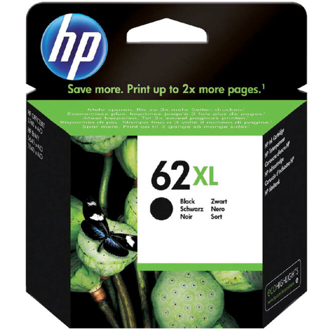 Inktcartridge HP C2P05AE 62XL zwart