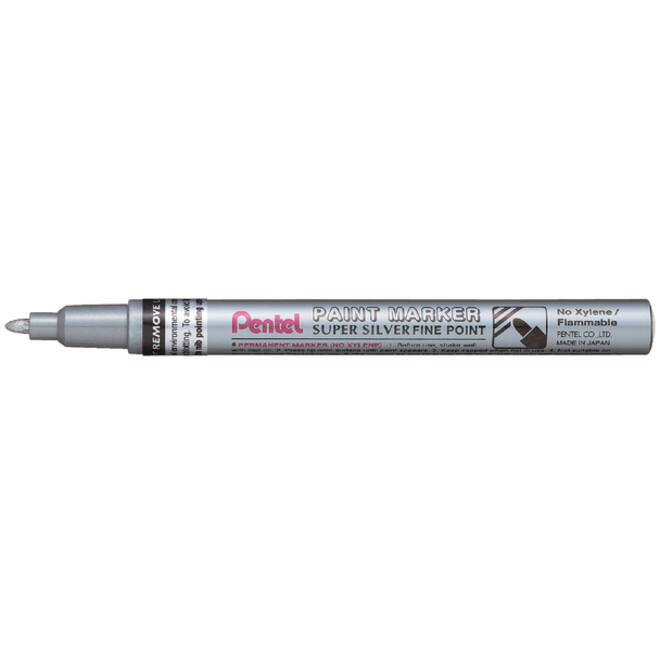 viltstift Pentel MSP10 rond 1.5mm zilver