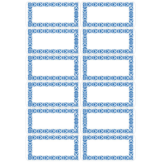 Etiket HERMA 3742 keuken blauw