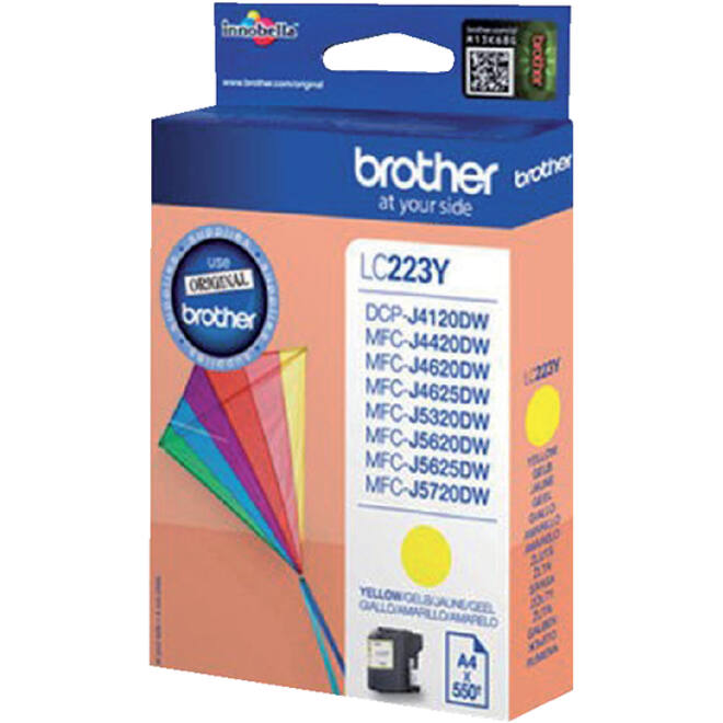 Inktcartridge Brother LC-223Y geel