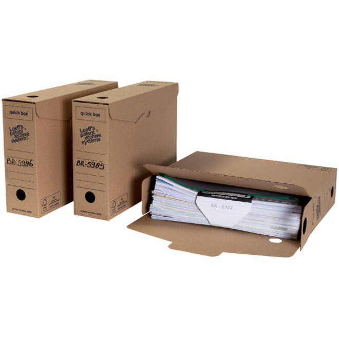 Archiefdoos Loeff Quick Box 3000 A4 335x240x80mm