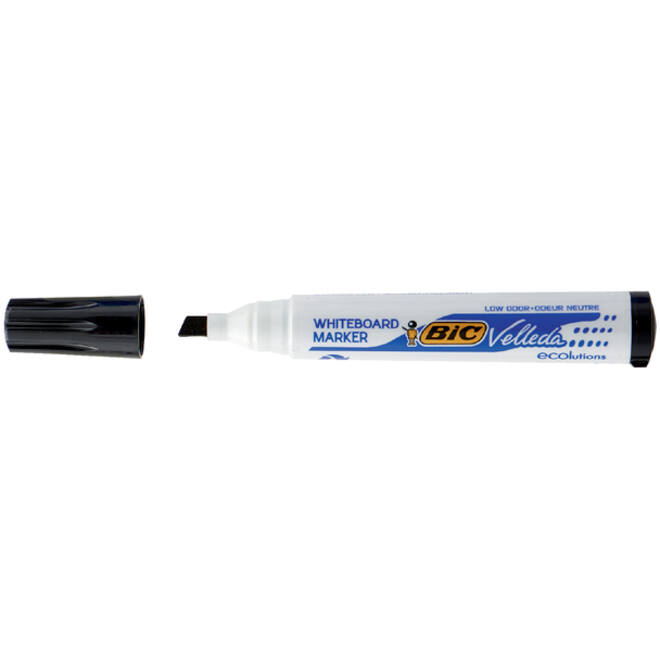 Viltstift Bic Velleda 1751 whiteboard schuin large zwart