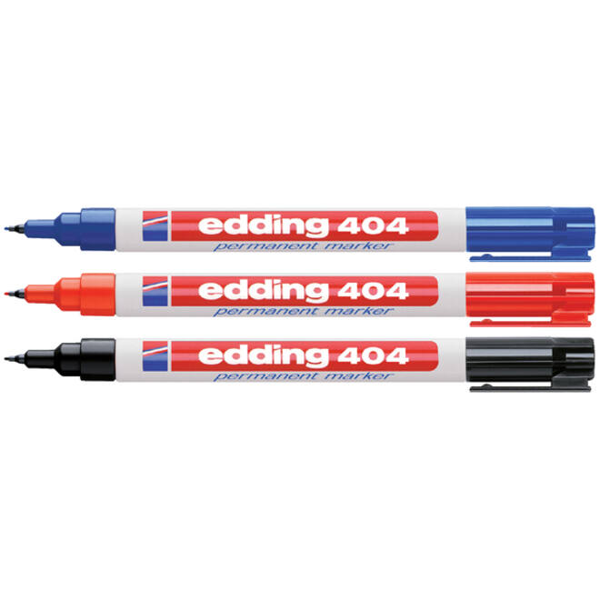 Viltstift edding 404 rond 0.75mm rood