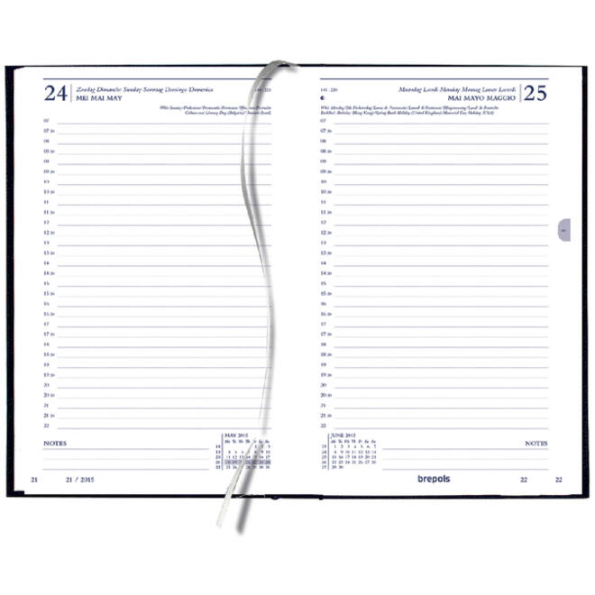 Kantooragenda 2026 Quantore kort 1dag/1pagina zwart